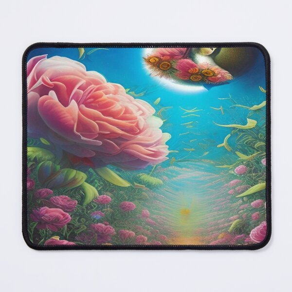 Item preview, Abstraction illustrative rosery Colorful hippie style Splash Flowers Imagination of dream 桜 world art bloomcore designed and sold by ValleyDream.