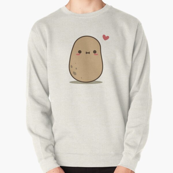 Cute Potato in love Pullover Sweatshirt