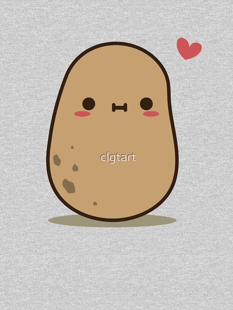 Cute Potato in love by clgtart