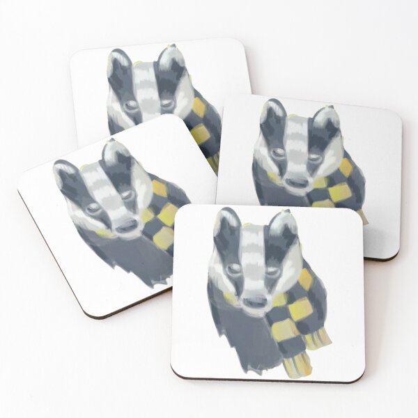 Item preview, Cute Badger in scarf designed and sold by PottersArt.