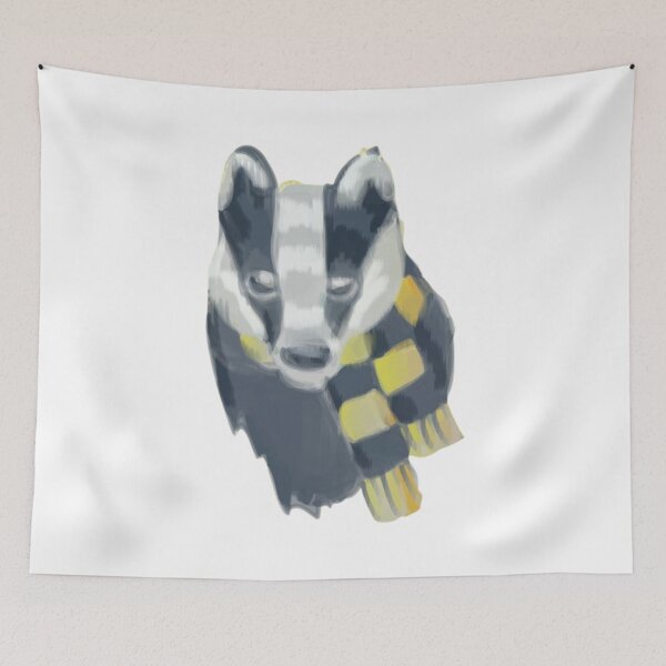 Item preview, Cute Badger in scarf designed and sold by PottersArt.