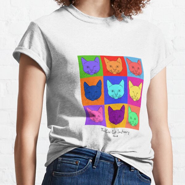 Chats colorés T-shirt classique