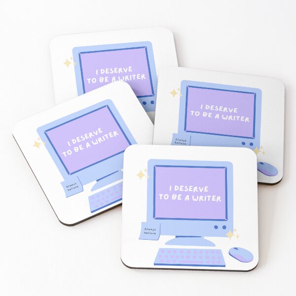 Item preview, I deserve to be a writer. Cute affirmation design for writers. designed and sold by CreativeStrand.