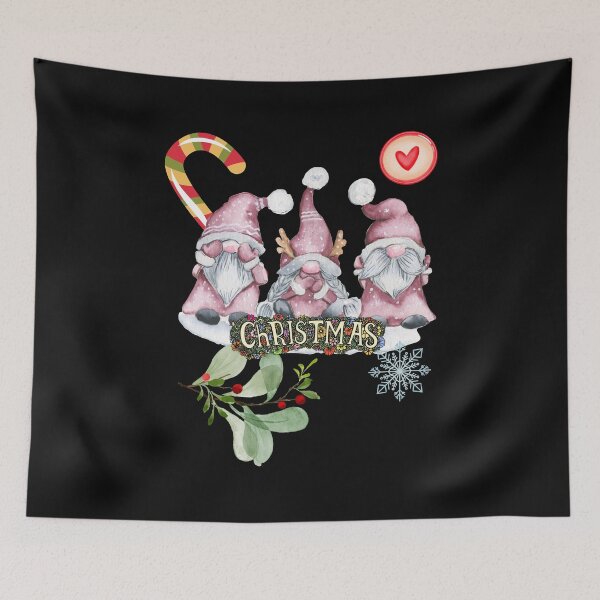 Item preview, Little Santa Elves Christmas Colorful Illustration Design designed and sold by EarthArtDesigns.