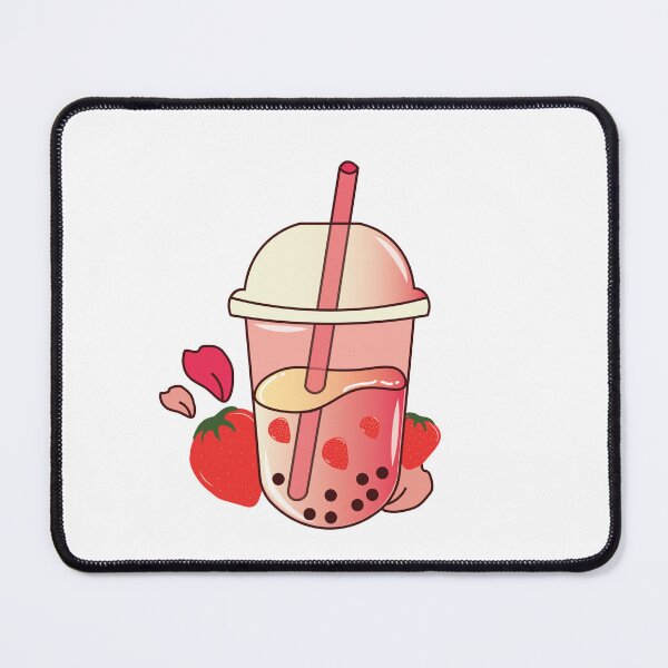 Item preview, cute strawberry bubble tea designed and sold by arwaIB.