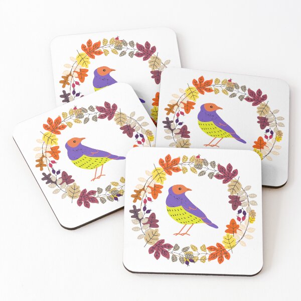Item preview, Bird Inside Fall Leaves designed and sold by designlee.