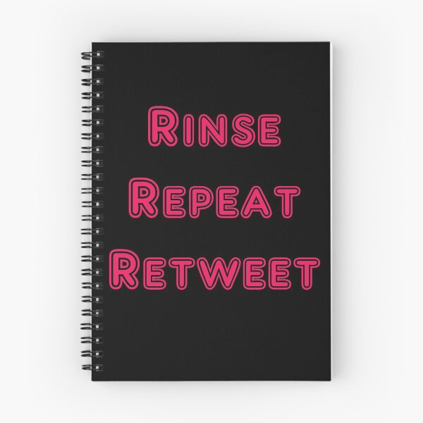 Item preview, Iskybibblle Products Rinse Repeat Retweet Pink designed and sold by Iskybibblle.