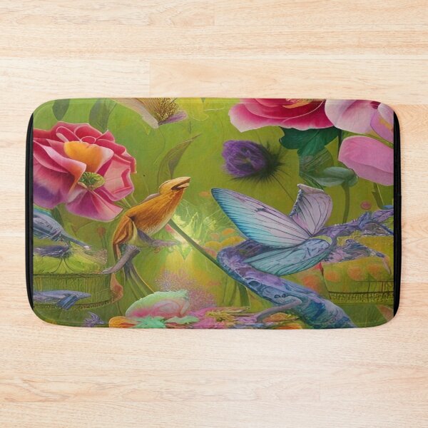 Item preview, Abstraction illustrative rosery Colorful hippie style Splash Flowers Imagination of dream  桜 world art bloomcore designed and sold by ValleyDream.