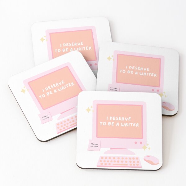 Item preview, I deserve to be a writer. Cute affirmation design for writers. designed and sold by CreativeStrand.