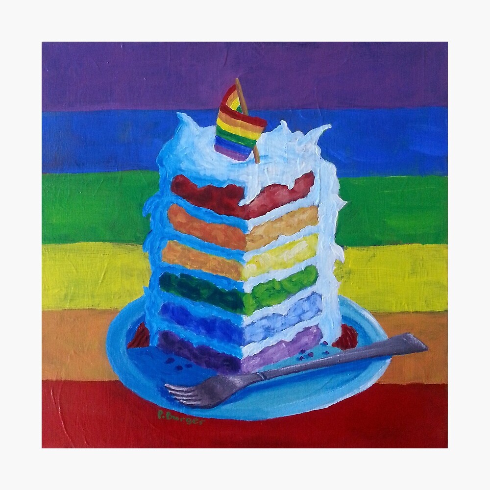 Rainbow Cake stock image. Image of blue, pride, symbol - 955437