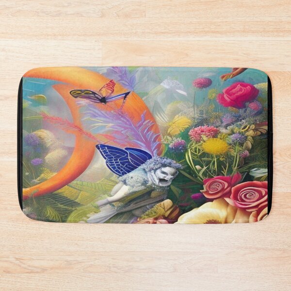 Item preview, Abstraction illustrative rosery Colorful hippie style Splash Flowers Imagination of dream  桜 world art bloomcore designed and sold by ValleyDream.