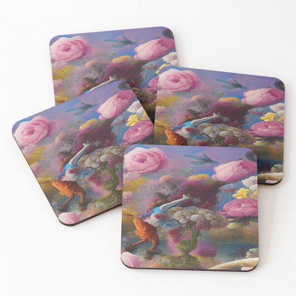 Item preview, Abstraction illustrative rosery Colorful hippie style Splash Flowers Imagination of dream  桜 world art bloomcore designed and sold by ValleyDream.