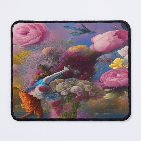 Item preview, Abstraction illustrative rosery Colorful hippie style Splash Flowers Imagination of dream  桜 world art bloomcore designed and sold by ValleyDream.