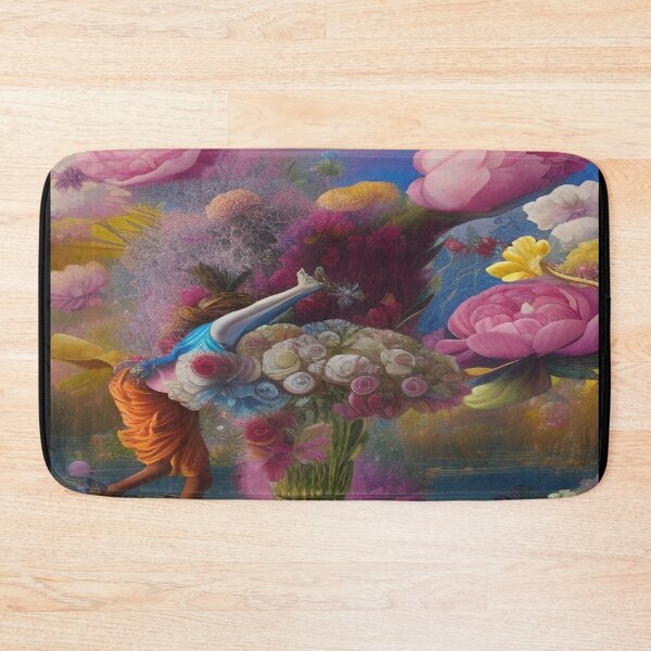 Item preview, Abstraction illustrative rosery Colorful hippie style Splash Flowers Imagination of dream  桜 world art bloomcore designed and sold by ValleyDream.