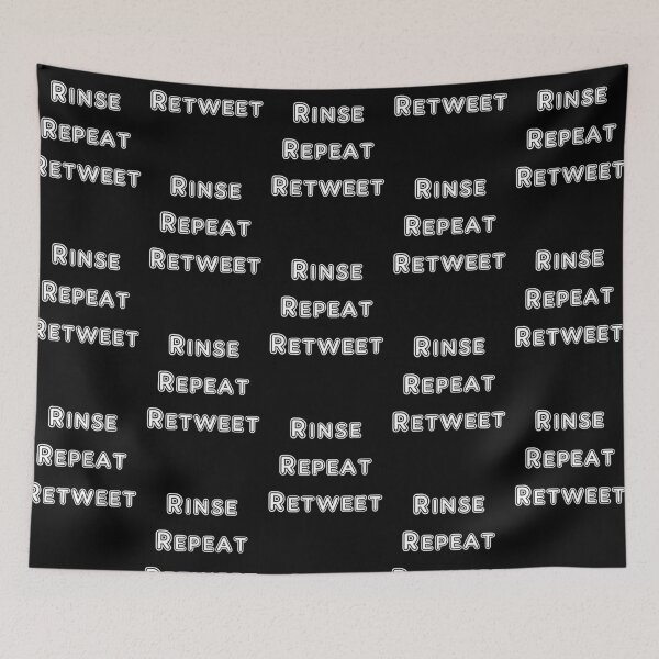 Item preview, Iskybibblle Products Rinse Repeat Retweet White designed and sold by Iskybibblle.