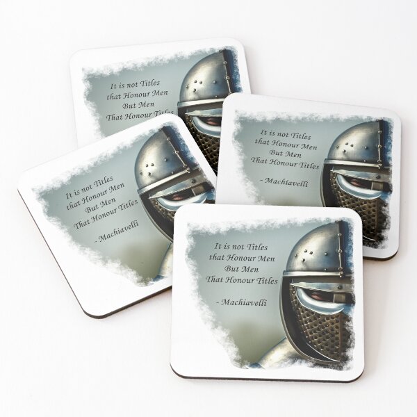 Item preview, Medieval Knight Machiavelli Quote 2nd Edition designed and sold by Mr-Saxon.