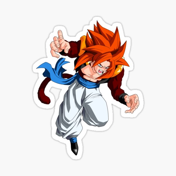 Dragon Ball Sticker Super Sayajin 4 Goku Hero Anime Decal Phone Guitar  Laptop