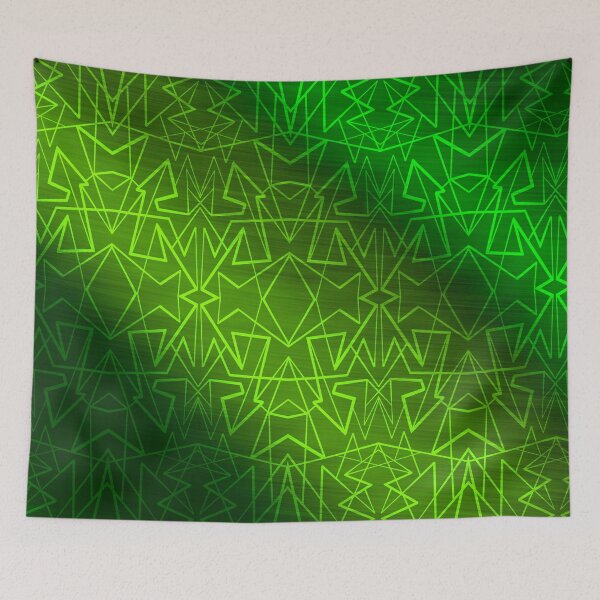 Item preview, Green Gradient Linear Pattern designed and sold by that5280lady.