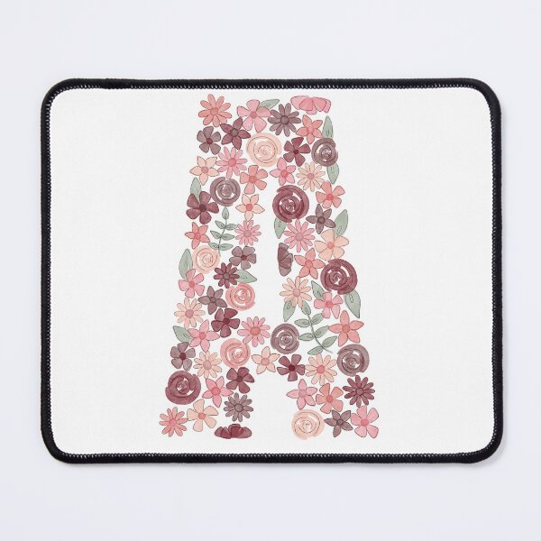 Item preview, Watercolor Floral Letter A designed and sold by BronwynBecks.