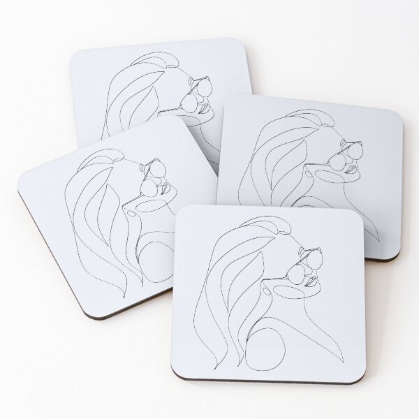 Item preview, Line drawing of a portrait of a beautiful woman. The girl's face. Vector. designed and sold by AllaLineArt.