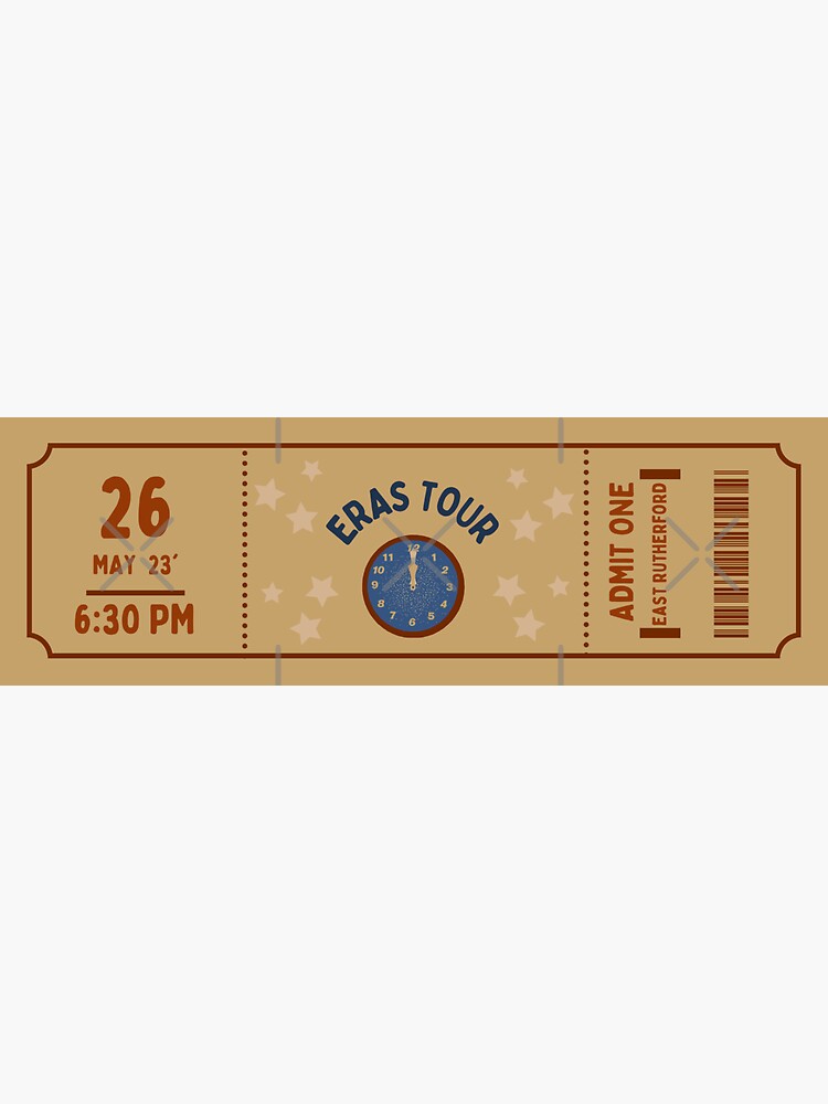 "Eras Tour 2023 East Rutherford Night One " Sticker for Sale by