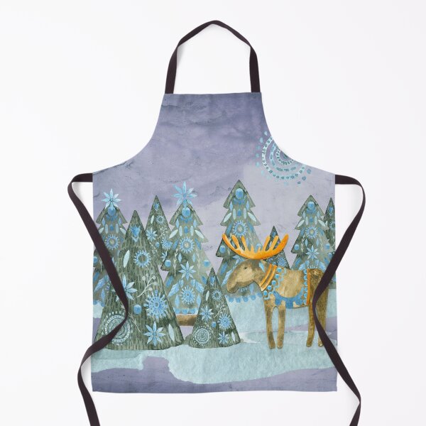 Item preview, Folk Art Christmas Moose designed and sold by J Marielle Designs.