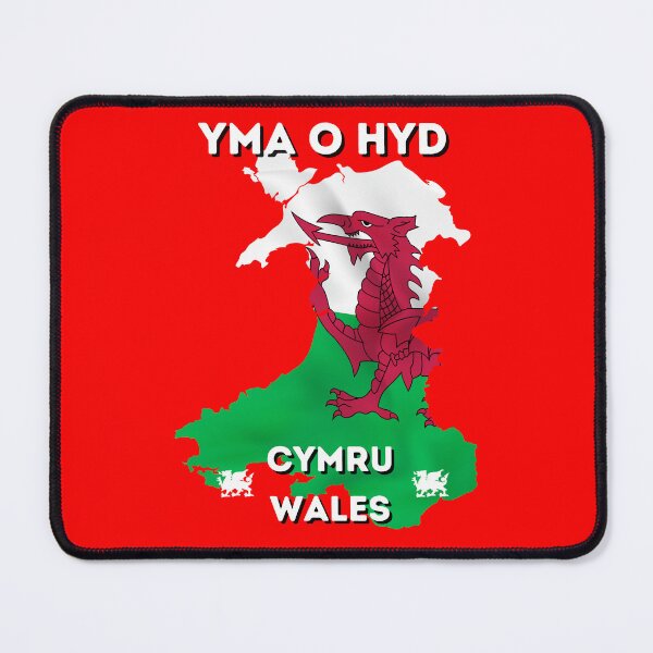 Item preview, YMA O HYD Wales Cymru World cup t shirt designed and sold by RunningJoke.