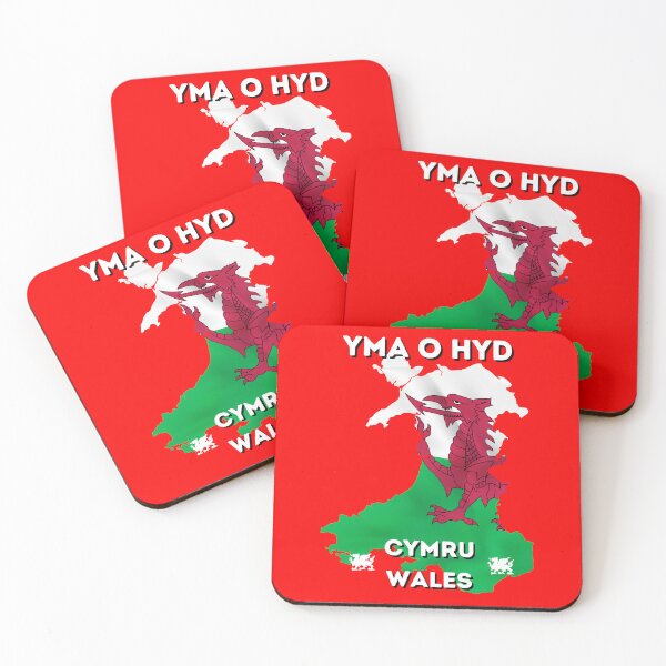 Item preview, YMA O HYD Wales Cymru World cup t shirt designed and sold by RunningJoke.