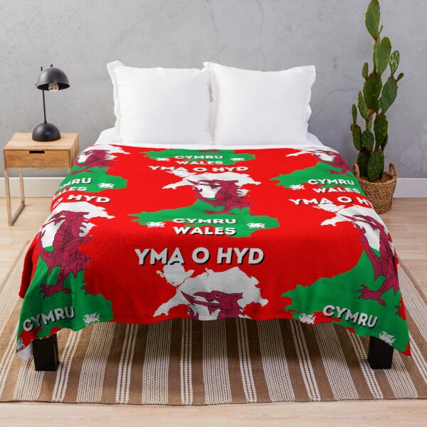 Item preview, YMA O HYD Wales Cymru World cup t shirt designed and sold by RunningJoke.