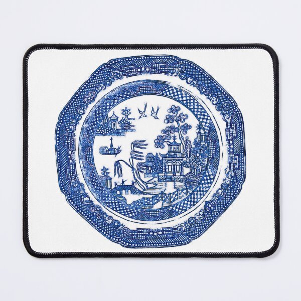 Item preview, Octagonal Willow Pattern Plate designed and sold by ViscountBlip.