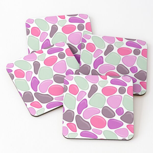 Item preview, Purple Pink Mint Green Pebbles designed and sold by TheRightHonMP.