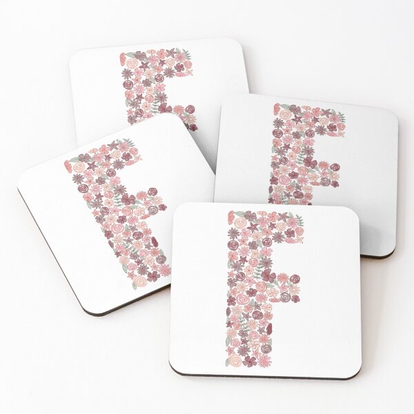 Item preview, Watercolor Floral Letter F designed and sold by BronwynBecks.