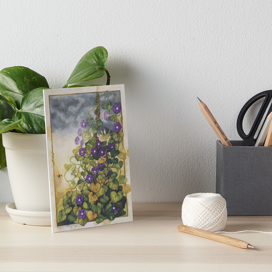 Ipomoea morning glory - Botanicals theme Art Board Print