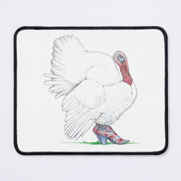 Item preview, Broad Breasted White Turkey in 18th Century High Heels designed and sold by JimsBirds.
