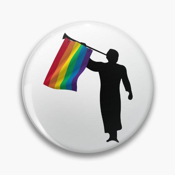 Item preview, Angel Moroni with Pride Flag designed and sold by ExmoPride.