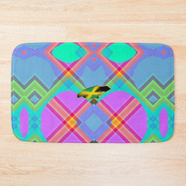 Item preview, UNFORGETTABLE WEST INDIES CHRISTMAS SOUVENIRS - UNIQUE ABSTRACT CARIBBEAN GEOMETRIC PATTERN - GREATJAMAICAN VIBES FLAG INSPIRATION designed and sold by Ralek.