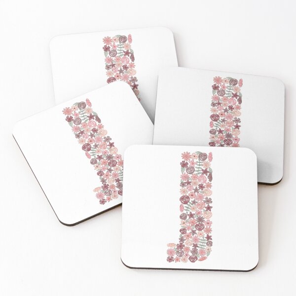 Item preview, Watercolor Floral Letter J designed and sold by BronwynBecks.