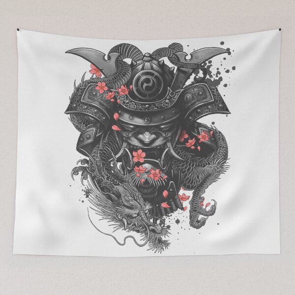 Item preview, samurai illustration, Sleeve tattoo Samurai Irezumi, samurai, fictional Character, tattoo  designed and sold by azomiross.