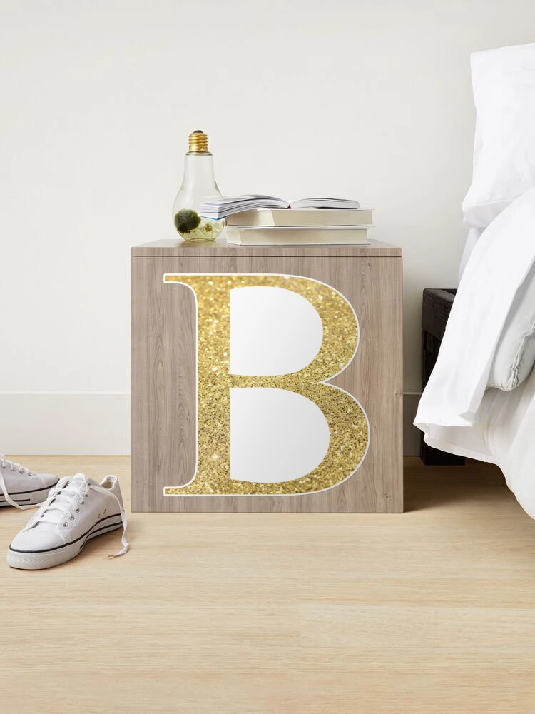 Gold Glitter Letters Beta B Sticker for Sale by greekgoddess