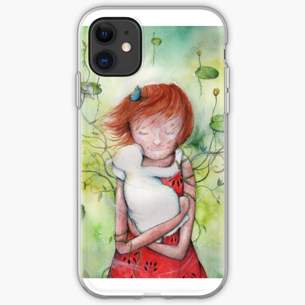 Holding on to the green iPhone Soft Case
