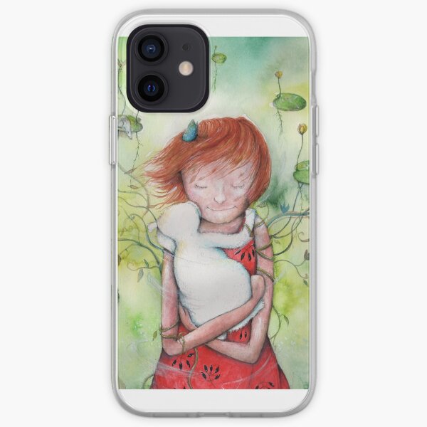 Holding on to the green iPhone Soft Case