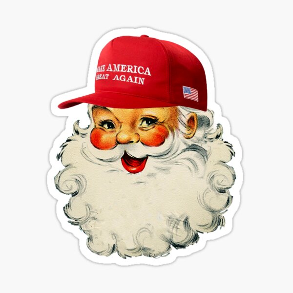 Vista previa del artículo con la obra «MAGA Santa ¡Incluso Santa lo sabe! Feliz Navidad MAGA», diseñado y vendido por Crazy-heifer.
