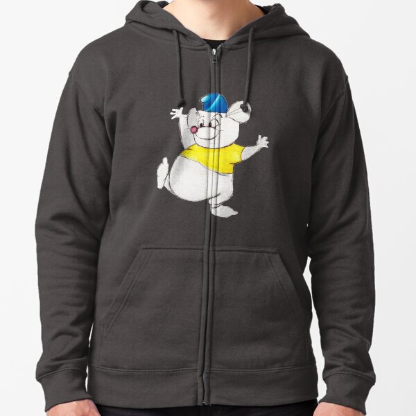 Mouse Sketch Zipped Hoodie