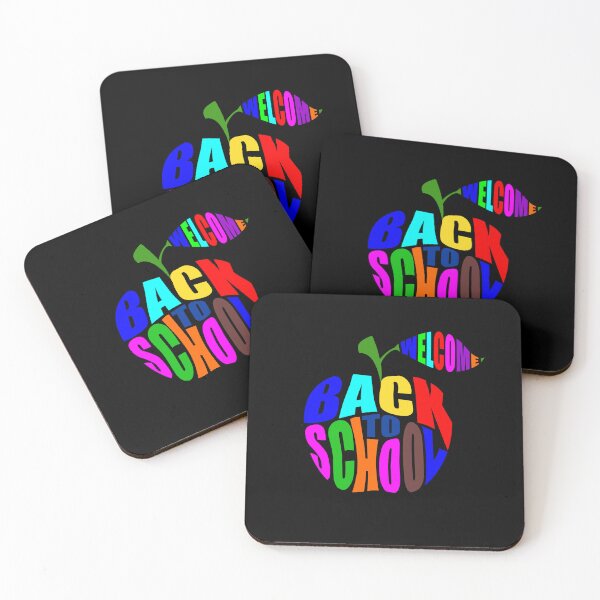 Item preview, Inscribed in the cartoon apple sticker is back-to-school lettering. designed and sold by bluehatgraphics.