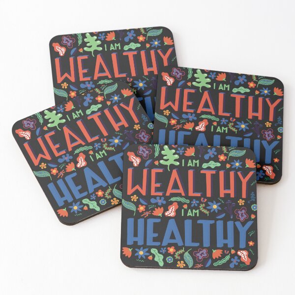 Item preview, Health wealth affirmation designed and sold by DomaDoma.