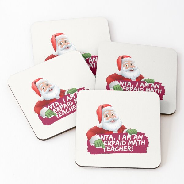 Item preview, Christmas Underpaid Math Teacher Santa designed and sold by myspookycuties.