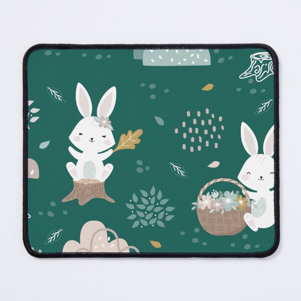 Item preview, Anime cute rabbit Colorful emerald green pattern design. Rabbits iPhone or Samsung Phone Case Cover designed and sold by RoManSmArt.