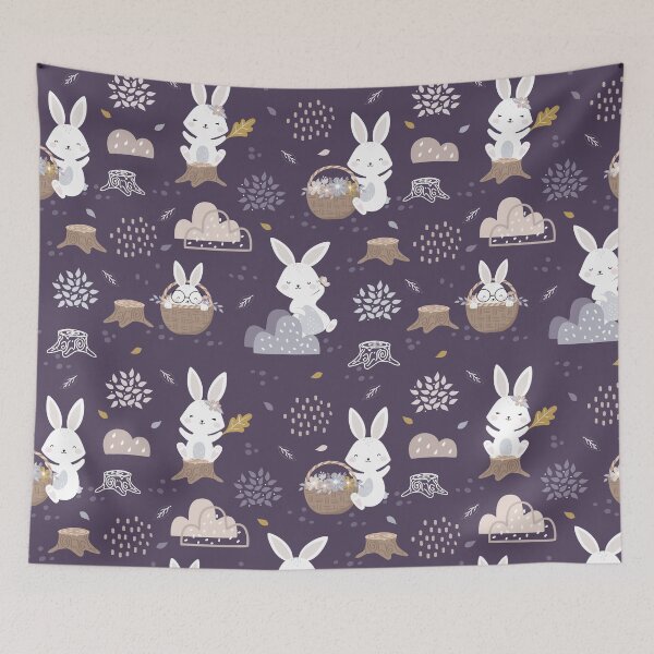 Item preview, Anime cute rabbit Colorful pattern design. iPhone or Samsung Phone Case Cover designed and sold by RoManSmArt.