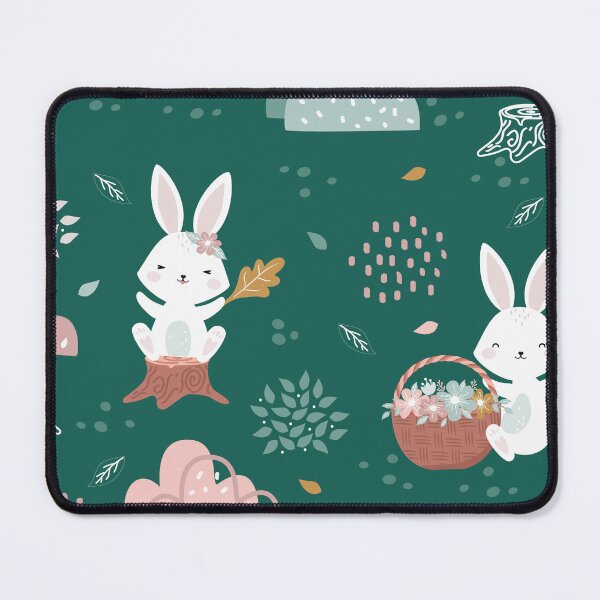 Item preview, Anime cute rabbit Colorful emerald green pattern design. Rabbits iPhone or Samsung Phone Case Cover designed and sold by RoManSmArt.