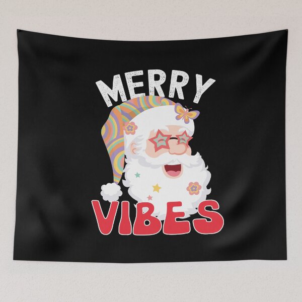 Item preview, Merry Vibes Funny Santa Clause Cool Retro Aesthetic designed and sold by SharpThreadZ.